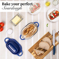 Bake your perfect sourdough with nuovva cast iron loaf pan with lid