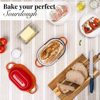 Bake your perfect sourdough with nuovva cast iron loaf pan with lid