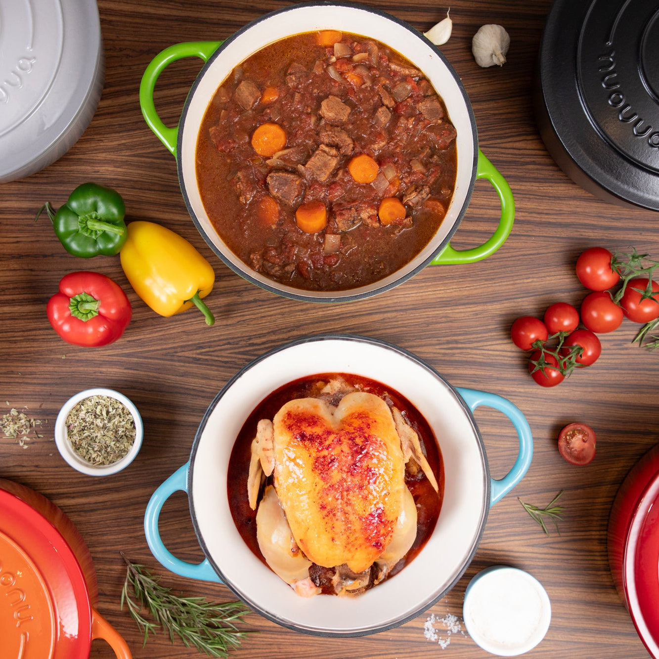 Nuovva cast iron Dutch oven for home cooking and gifting