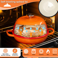 Nuovva oven safe cookware with self basting lid, bread pan safe for all stovetops
