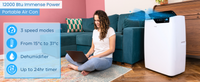 12000 BTU Portable Air Conditioner infographic
