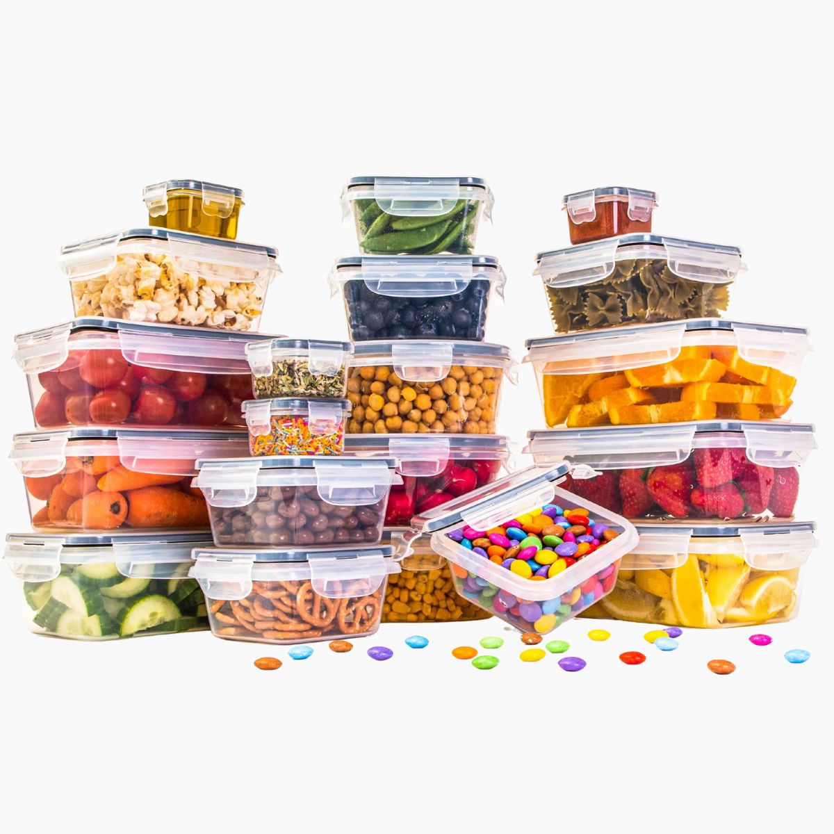 Airtight Food Storage Containers Set – Leak-Proof Meal Prep - Set Of 40