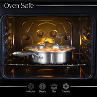 28cm Induction Hob Non Stick Saucepan – Saute Pan with Lid