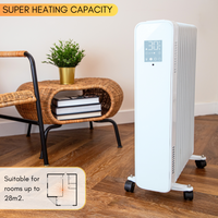 Touchscreen radiator heater with super heating capacity