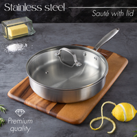 28cm Induction Hob Non Stick Saucepan – Saute Pan with Lid