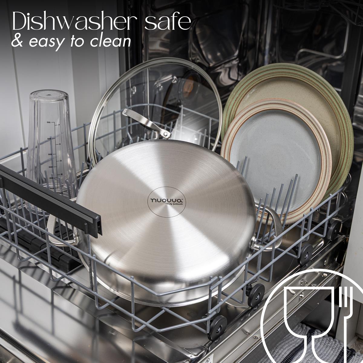 Dishwasher safe & easy to clean. cookware