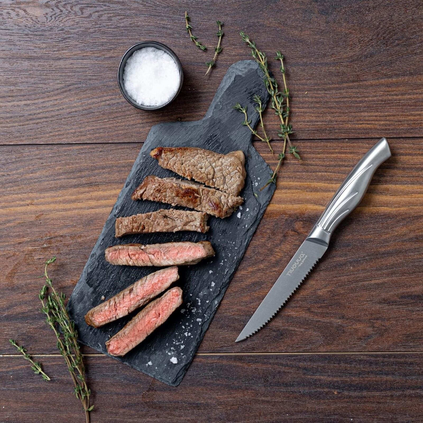 Nuovva stainless steel razor sharp steak knife 