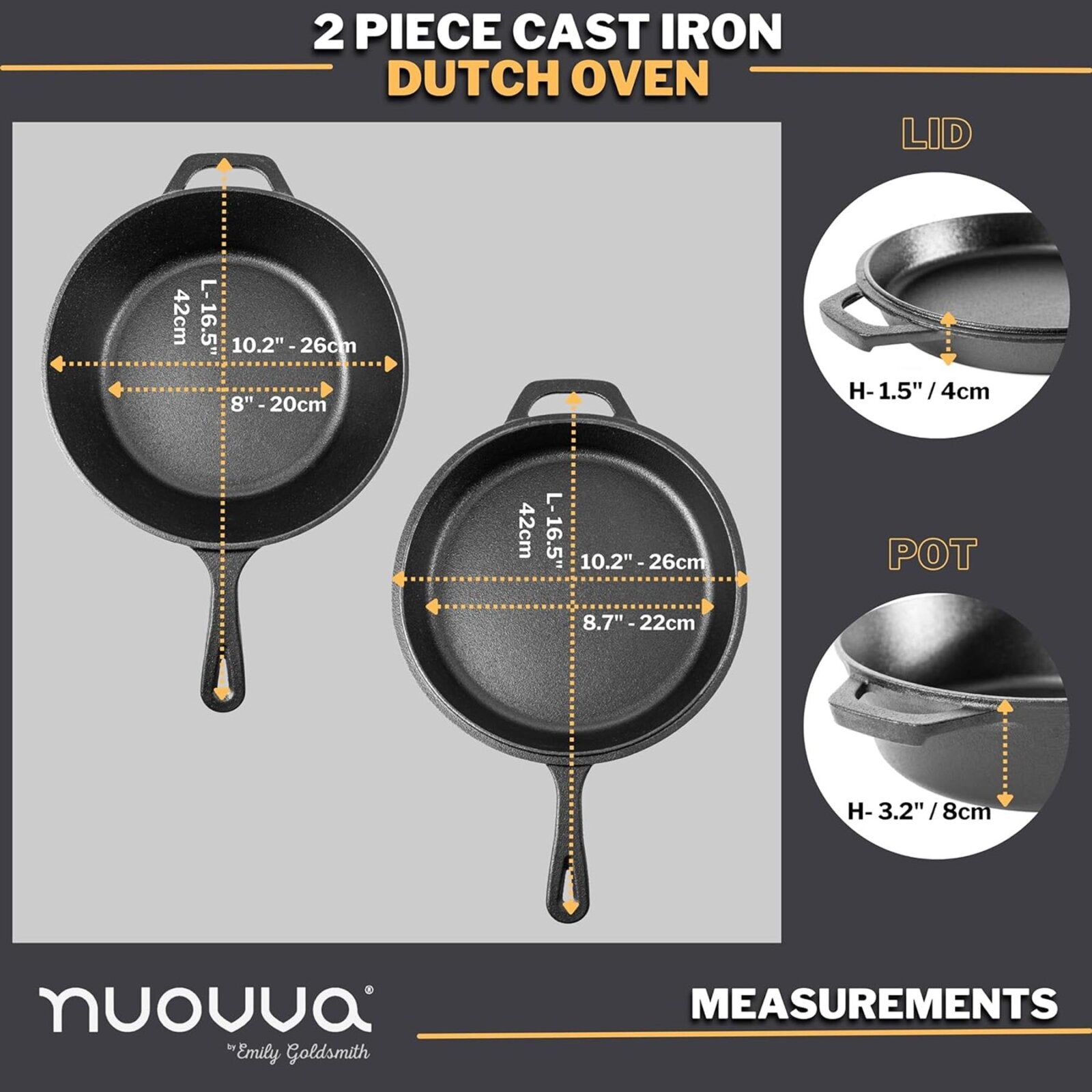Cast Iron Dutch Oven & Skillet