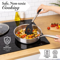 Chemical free, BPA free silicon utensil for safe non-toxic cooking