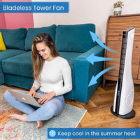 Keep cool in the summer heat with the nuovva tower fan 