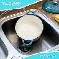 Cast iron easy to clean dutch oven with lid