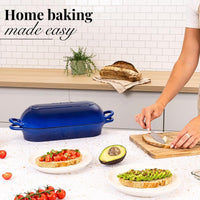 Cast iron loaf pan Dutch oven makes home baking easy 