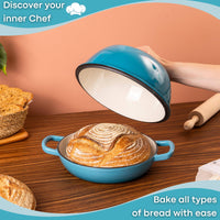Discover your inner chef with nuovva cast iron bread pan to bake all types of bread with ease?