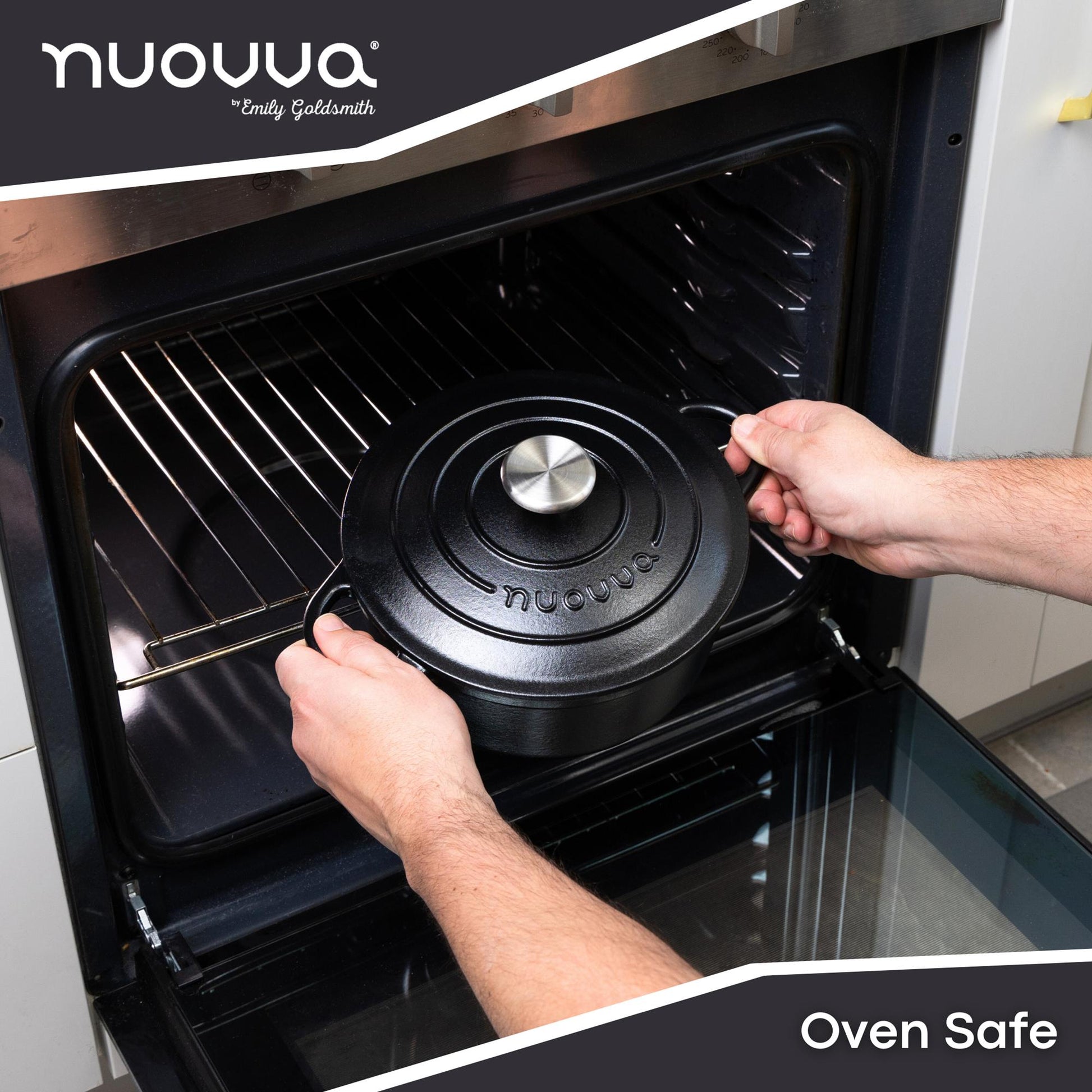 nuovva oven safe Dutch oven with lid