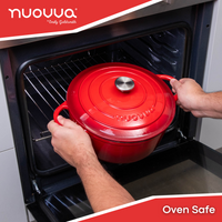 Nuovva oven safe casserole dish with lid 