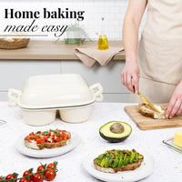 Home baking made easy with the nuovva cream quad pro dutch oven with lid