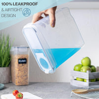 100% leakproof cereal storage container with airtight design for easy home storage