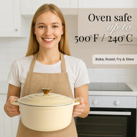 Nuovva oven safe cookware for baking, roasting, frying and stewing. 