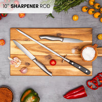 High carbon diamond steel 10inch knife sharpener rod