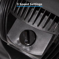 Powerful Electric Turbo Desk Fan with 3 Speed Levels. 
