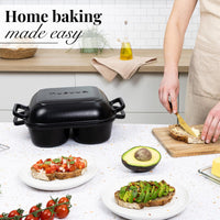 Home baking made east with the nuovva quad pro cast iron Dutch oven 