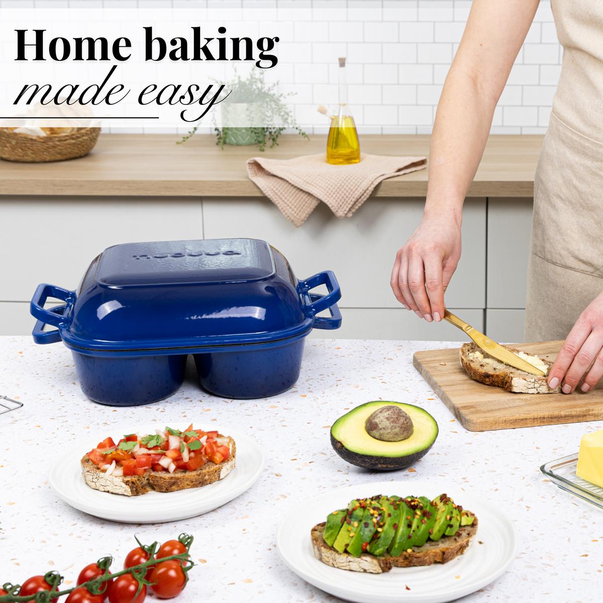 Home baking made easy with the cast iron bread baking pan