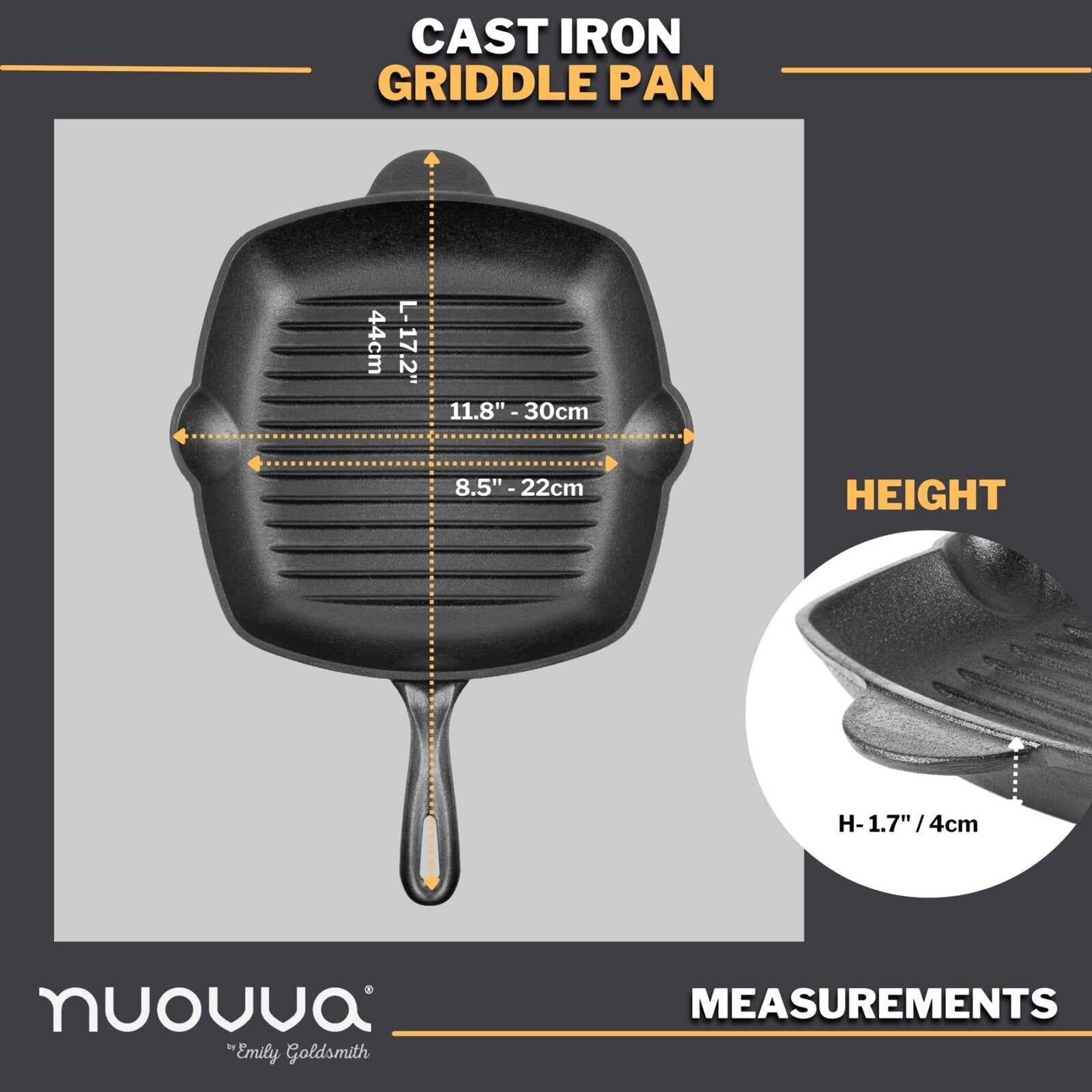 Cast Iron Griddle Pan