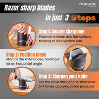 Learn the best knife sharpener for chef's knives and scissors in just 3 easy steps