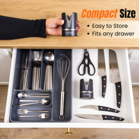 compact knife sharpener kitchen drawer storage is easy to store, fits into any draw