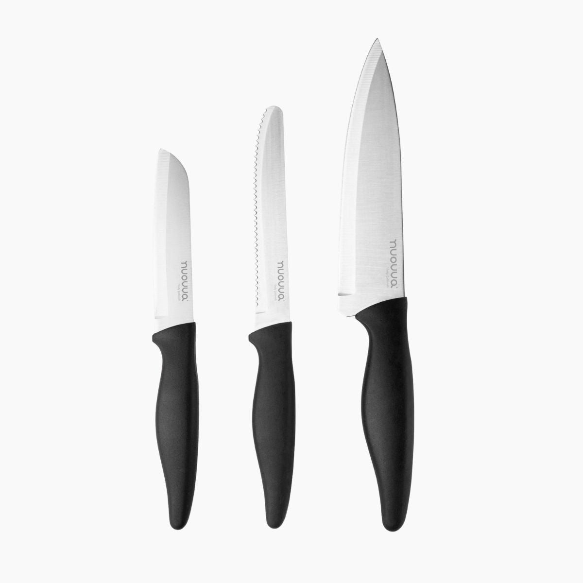 3 Piece Kitchen Knife Set Stainless Steel Non Stick Blades