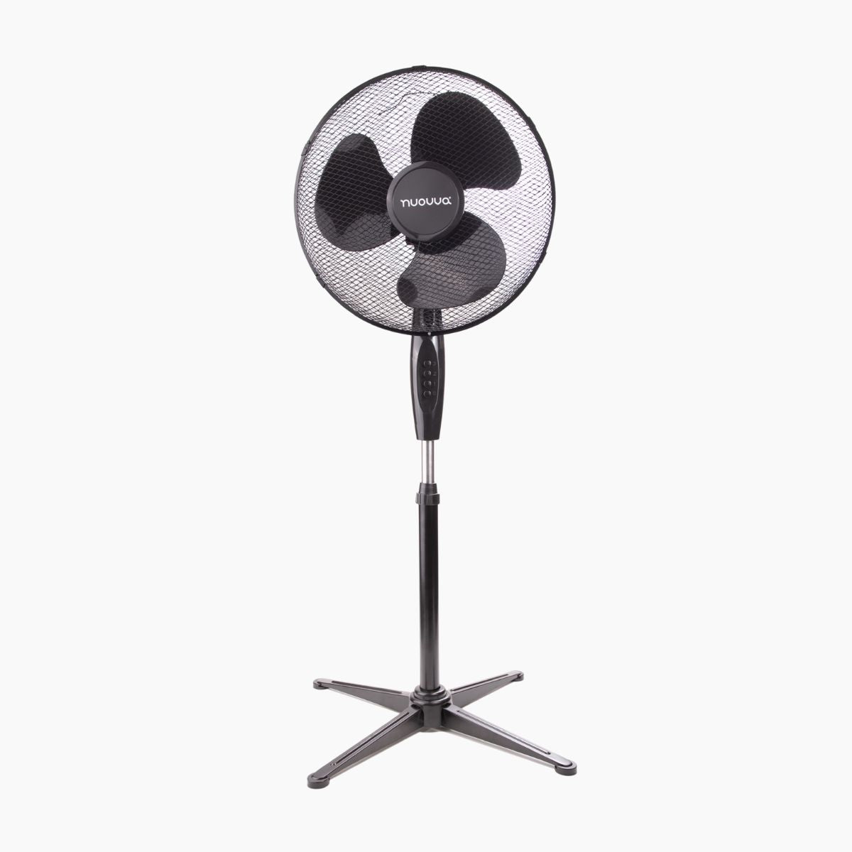 Oscillating Pedestal Fan with Adjustable Height -  Black