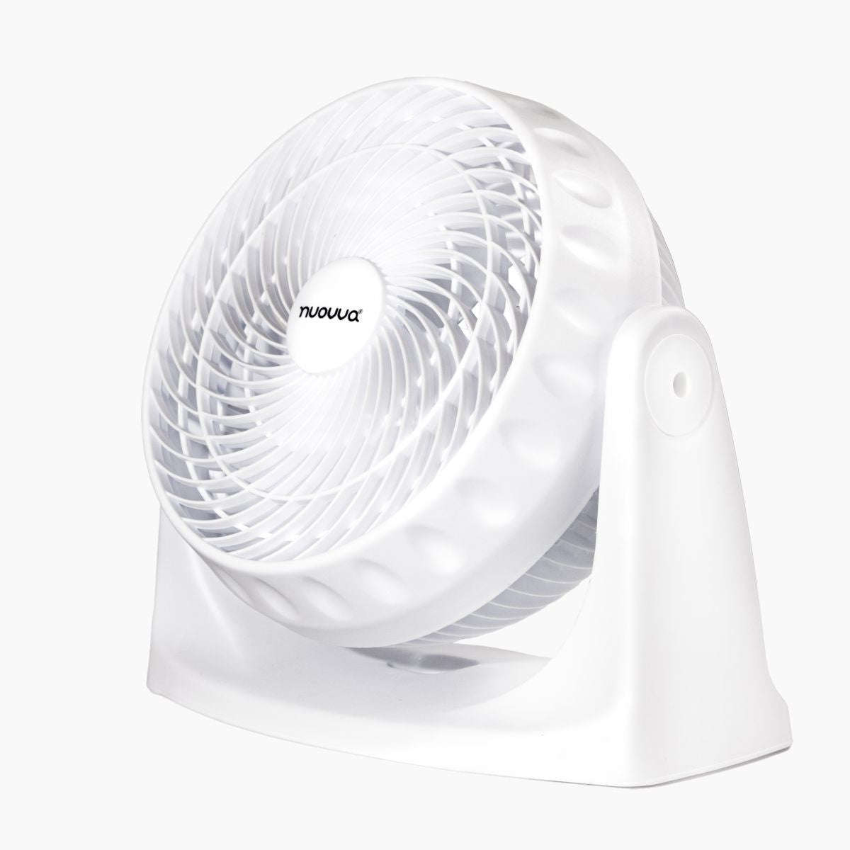 Powerful Electric Turbo Desk Fan with 3 Speed Levels - White