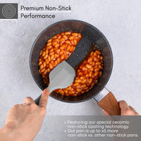Premium non-stick saucepan with non-stick coating