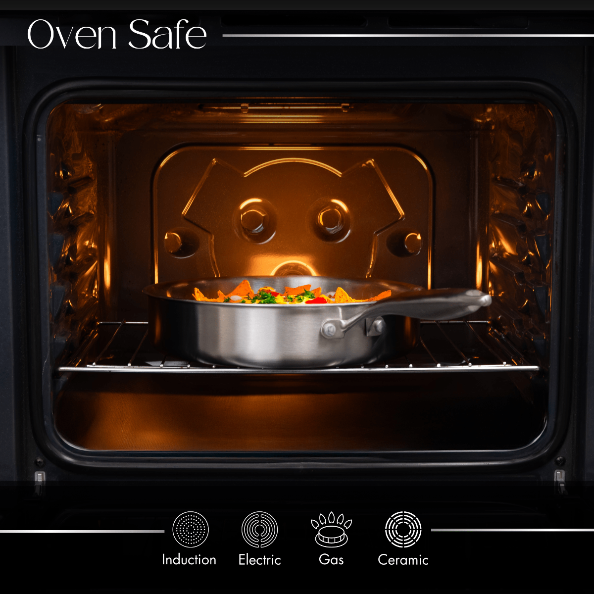 28cm Induction Hob Non Stick Saucepan – Saute Pan with Lid