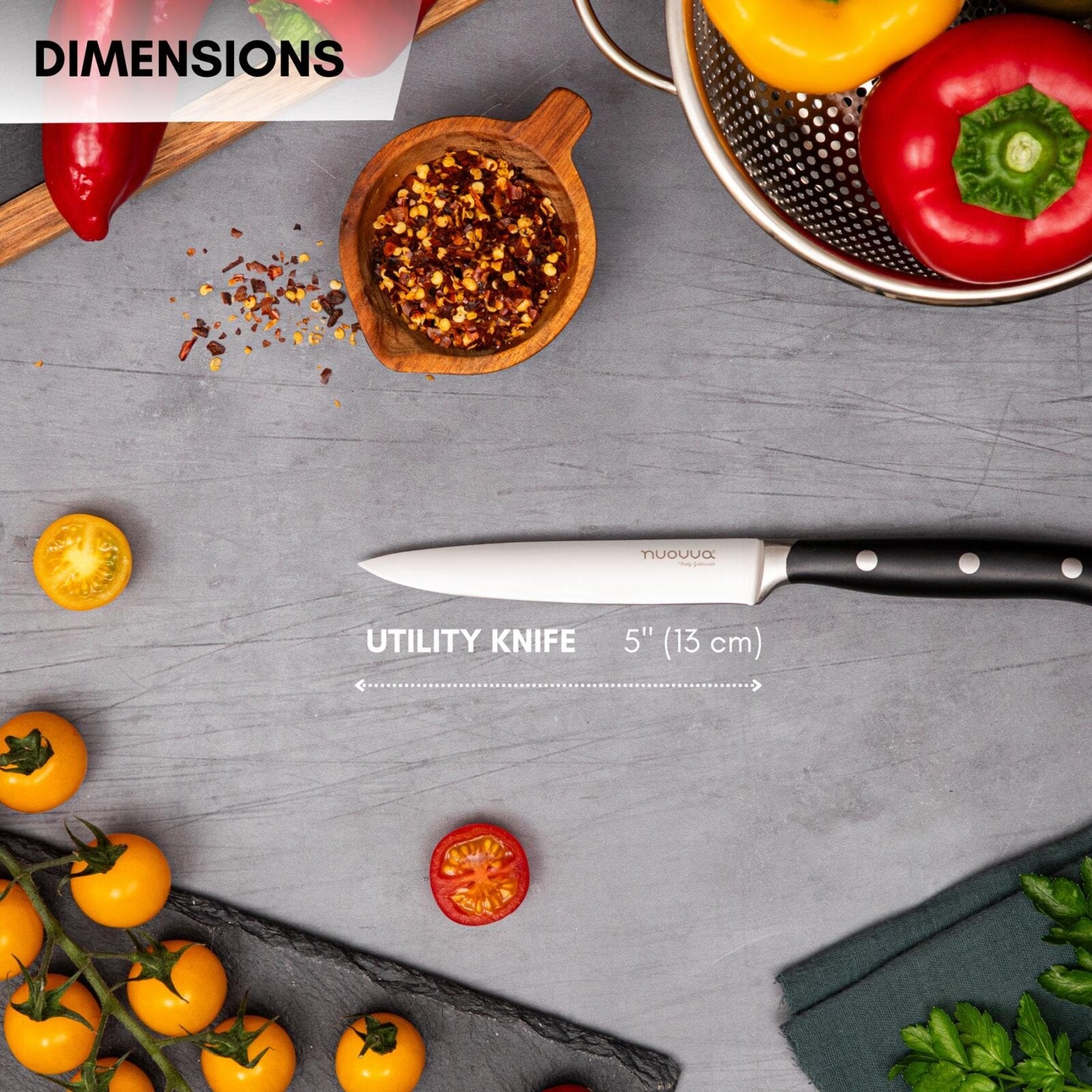 5 Inch stainless steel kitchen utility knife