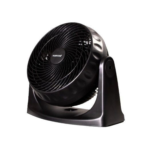 Powerful Electric Turbo Desk Fan with 3 Speed Levels - Black