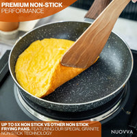 premium non-stick performance with up to 5x non-stick frying pan