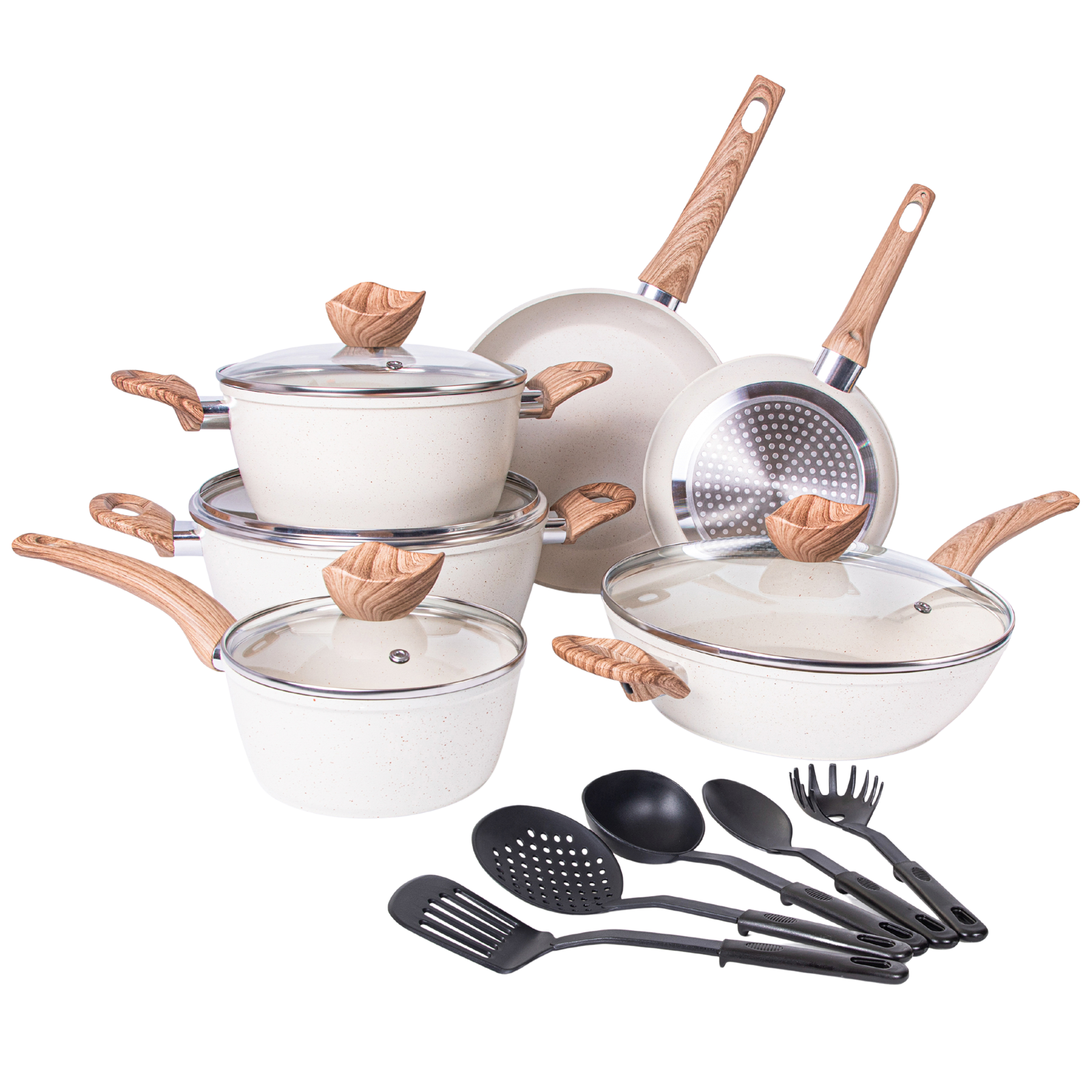 Nuovva Cream Cookware set