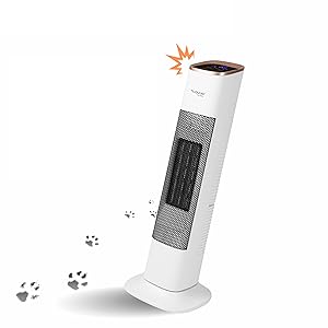 Safety features, ceramic tower heater